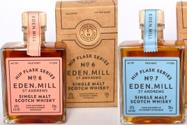 Eden Mill Hip Flask 6 and 7 3yr 20cl
